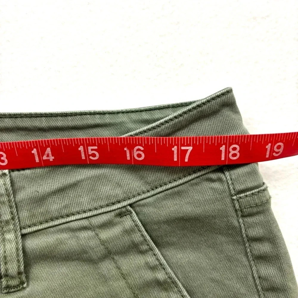 Seven7 Green Military Utility Ankle Stretch Midrise Ankle Skinny Pants Size 16 - Picture 14 of 15